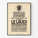 Plakat vintage „Le Laudi di San Francesco d'Assisi” - Klasyczna dekoracja ścienna
