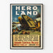 Plakat Vintage Hero Land - Historyczny spektakl wojenny