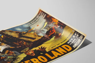 Plakat Vintage Hero Land Dekor Wojskowy i Wojenny — widok dzieła