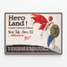 Plakat Vintage Hero Land - Dekoracja Ścienna Retro Artem Legrand — oprawiony obraz na ścianie
