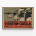 Plakat reklamowy vintage Hertha-Quelle źródło mineralne — oprawiony obraz na ścianie