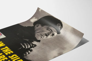 Plakat vintage wojskowy brytyjski Silent Service
