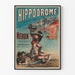 Plakat vintage Hipodrom przy Moście Alma - Neron gladiator