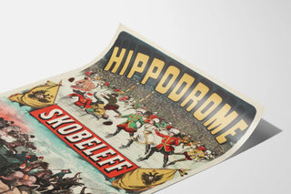 Plakat vintage hipodrom Skobeleff dekoracyjny