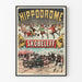Plakat vintage hipodrom Skobeleff dekoracyjny
