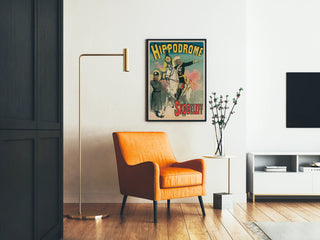 Plakat Hipodrom Skobeleff - Vintage'owa dekoracja ścienna z motywem jeździeckim