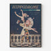 Plakat vintage Hippodrome Książka pamiątkowa taniec klasyczny