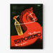 Plakat vintage HIPPOHEMO Sang Pur z czerwonym koniem