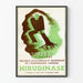 Plakat vintage Hirudynaza na dolegliwości żylne