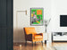 Plakat Cyrk Hix Bros z słoniem, klaunem i artystą