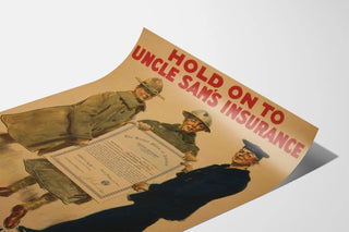 Plakat vintage ubezpieczenia wujek Sam dekoracja ścienna militarna