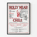 Plakat koncertowy Holly Near dla Ludzi Chile