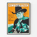 Plakat vintage western Cowboyhjälten Hollywood Round-up