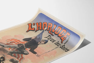 Plakat dekoracyjny vintage Zegar Major Burk