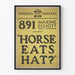 Plakat vintage teatralny "Horse Eats Hat?" 891 Maxine Elliott Theatre
