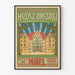 Plakat vintage Hospiz Drezno - Ikoniczna dekoracja ścienna hotelu