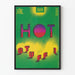 Plakat wystawy rzeźby Hot Stuff w odlewie metalowym
