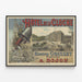 Plakat vintage Hôtel de la Cloche Dijon dekoracja ścienna — oprawiony obraz na ścianie