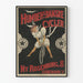 Plakat vintage Humbers Danske Cycler do dekoracji ściennych
