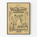 Niemiecki satyryczny plakat vintage z 1872 roku – humor i karykatura