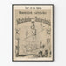 Plakat z humorem vintage Volkskalender 1869