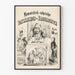 Stary humorystyczny plakat Volkskalender 1870