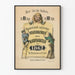 Plakat vintage humor satyryczny kalendarz ludowy 1862