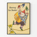 Plakat dekoracyjny vintage Hurray for Books