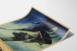 Plakat wojskowy vintage Samoloty Królewskich Sił Powietrznych i Rosyjskich Sił Powietrznych