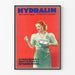 Plakat vintage Hydralin antyseptyczny ginekologiczny do dekoracji ścian