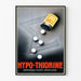 Plakat vintage Hypo-Thiorine do dekoracji ściennych medycznych