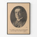 Plakat vintage portret Woodrow Wilson cytat inspirujący