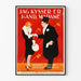 Plakat vintage 'I Kiss Your Hand, Madame' elegancka dekoracja ścienna
