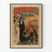 Plakat vintage Les Misérables autorstwa Victora Hugo w języku włoskim