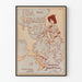 Plakat Vintage Ida z Idaho - Dekoracja ścienna w stylu retro