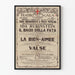 Plakat vintage balet Ida Rubinstein Teatro alla Scala 1929