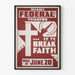Plakat dekoracyjny Teatr Miami Federal If Ye Break Faith