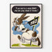 Dekoracyjny plakat z króliczkiem w stylu vintage « Dumb Bunny »