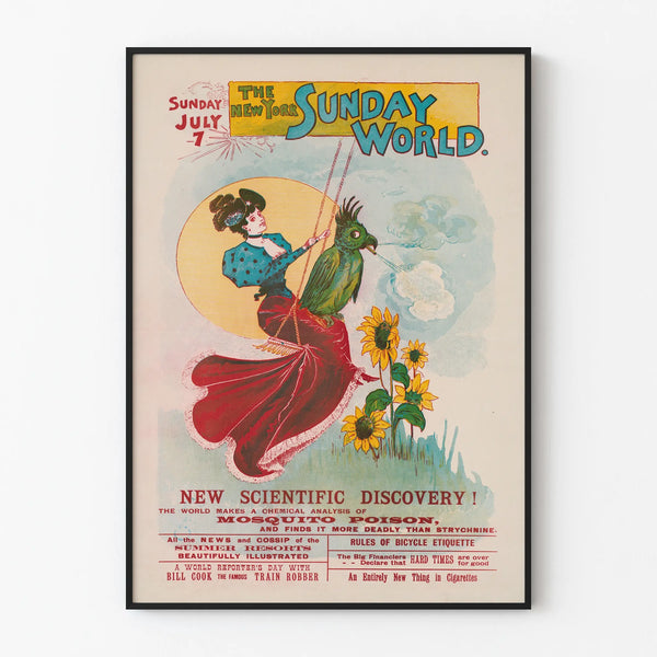 illustration-of-a-woman-on-a-swing-with-a-large-bird-sitting-on-her-lap-smoking-a-cigar