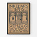 Plakat vintage In Kedar's Tents - dekoracja ścienna literacka