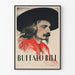 Plakat portret Buffalo Billa w stylu vintage do dekoracji ściennej
