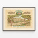 Plakat vintage Hôtel Victoria i Hôtel Jungfrau Interlaken — oprawiony obraz na ścianie