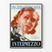 Plakat vintage Intermezzo z Ingrid Bergman i skrzypkiem