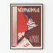 Plakat vintage International April do dekoracji ściennych