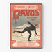 Plakat vintage międzynarodowego łyżwiarstwa artystycznego Davos 1905