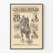 Plakat międzynarodowych zawodów jeździeckich 1927 - vintage'owa dekoracja ścienna z motywem jeździeckim