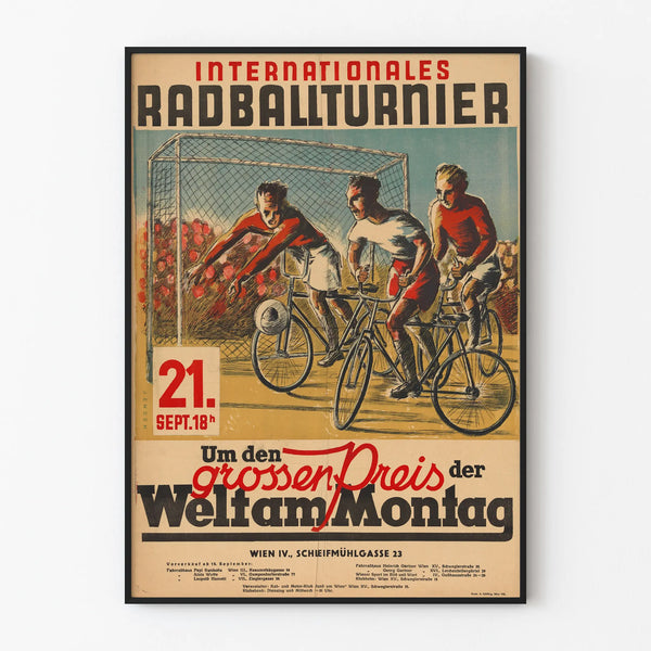 Plakat Vintage Międzynarodowy Turniej Radball
