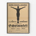 Plakat vintage 1921 - I Międzynarodowy Festiwal Pływania