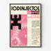 Plakat vintage Iodinjectol salicylowy - Retro dekoracja ścienna zdrowotna