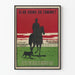 Plakat vintage baseballowy "Czy On Idzie, czy Wraca?"